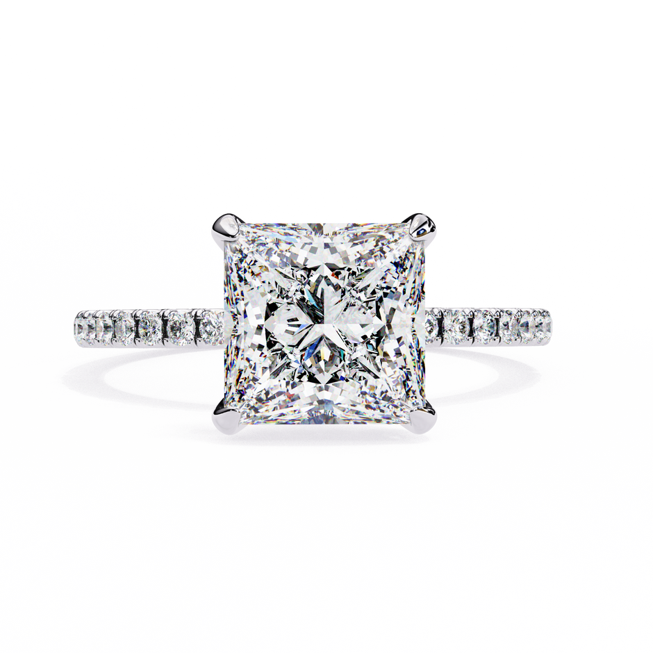 Round Brilliant Diamond Solitaire Ring in 10k–18k Gold