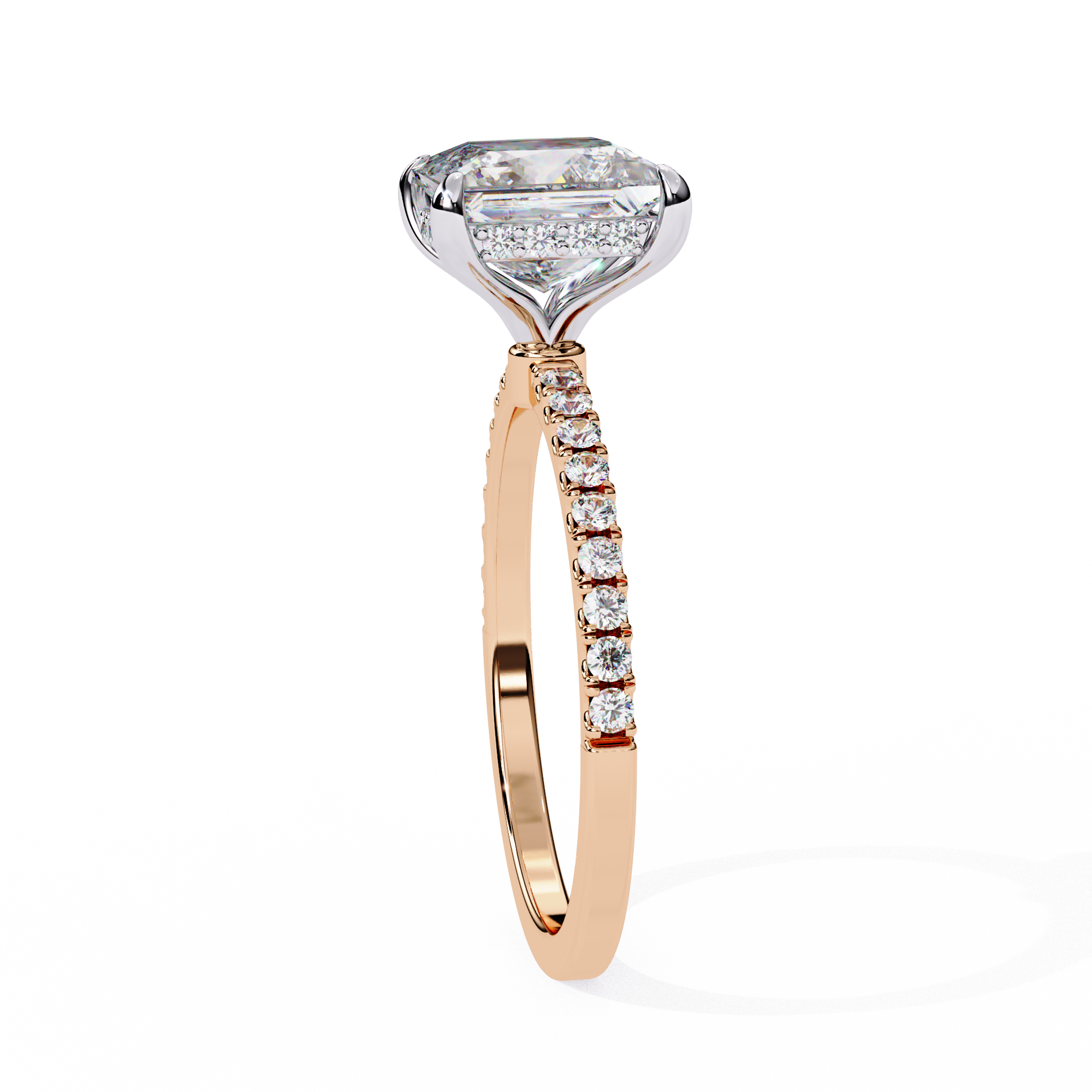 Round Brilliant Diamond Solitaire Ring in 10k–18k Gold
