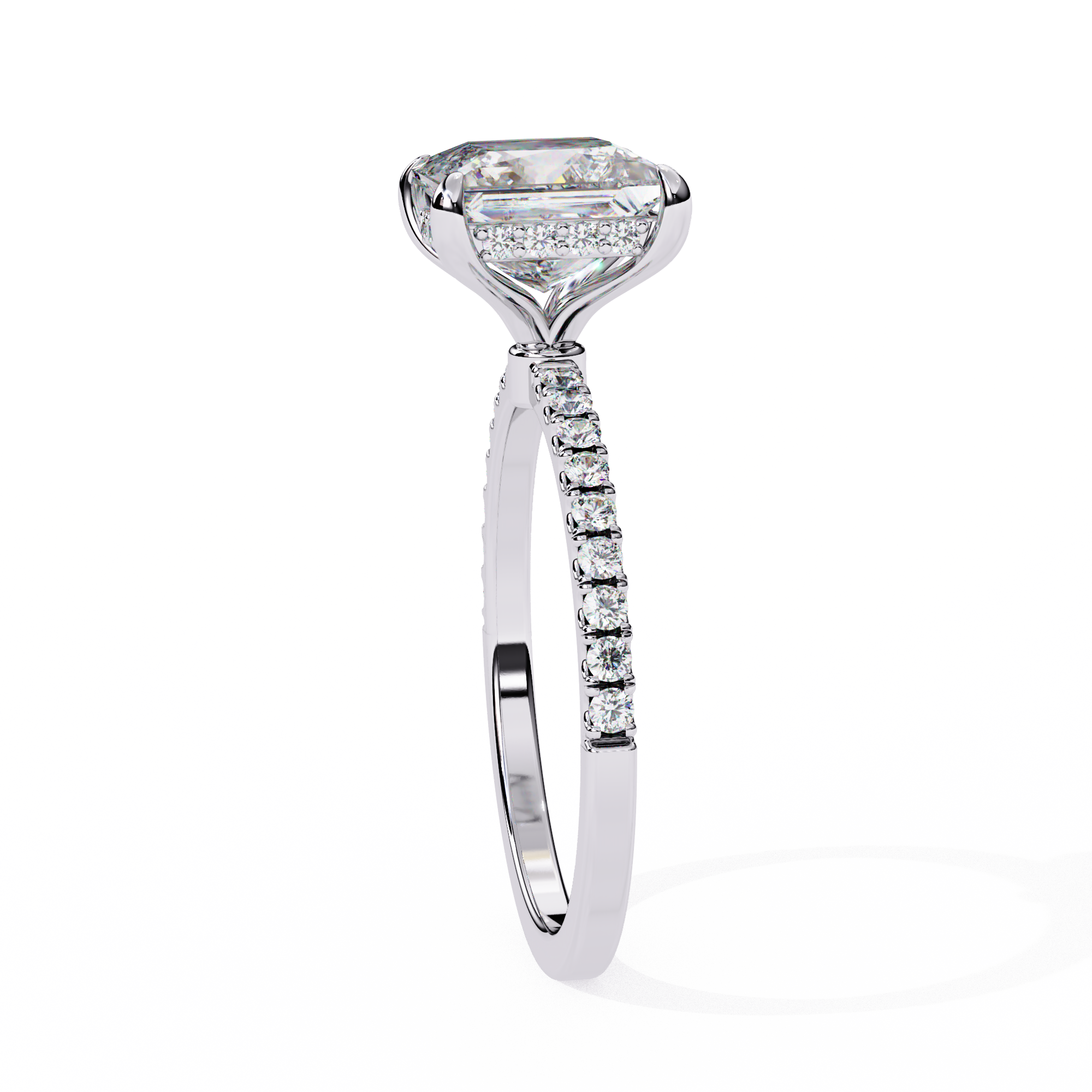 Round Brilliant Diamond Solitaire Ring in 10k–18k Gold