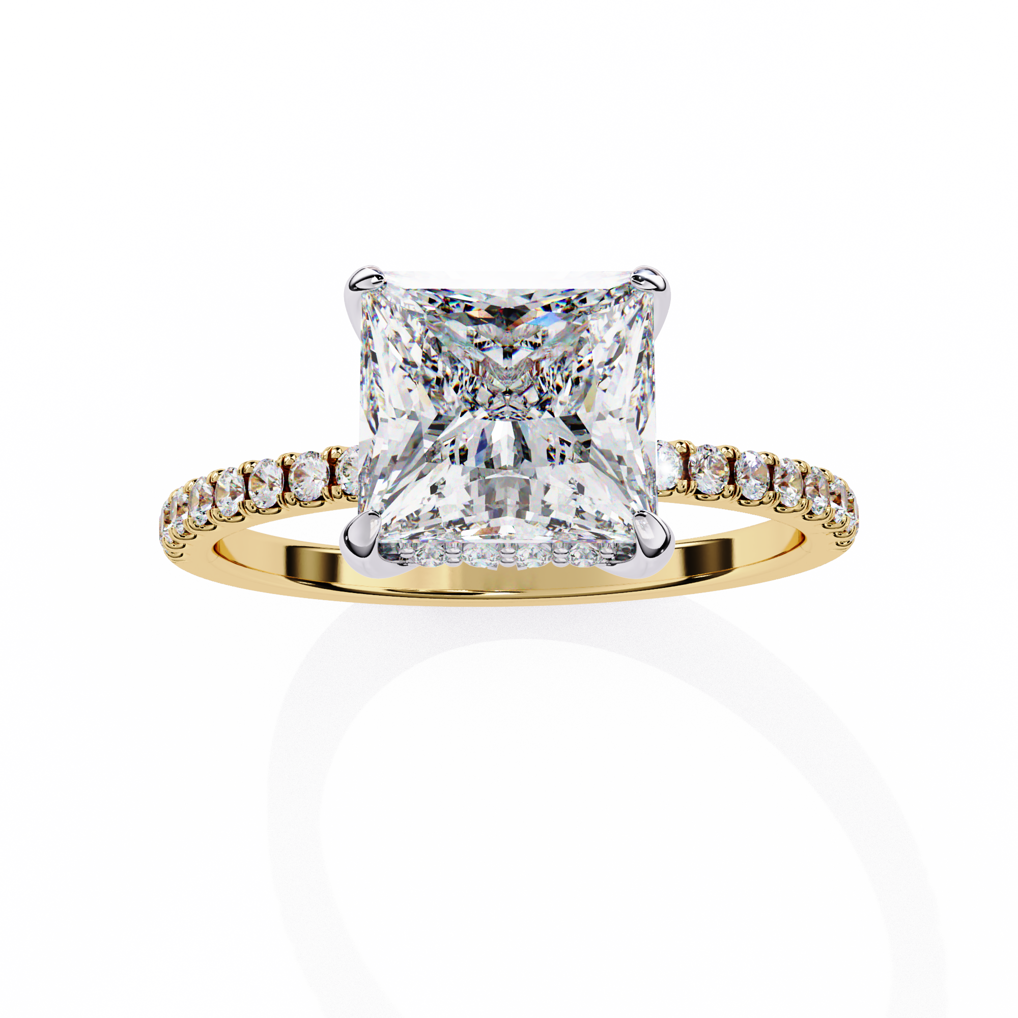 Round Brilliant Diamond Solitaire Ring in 10k–18k Gold