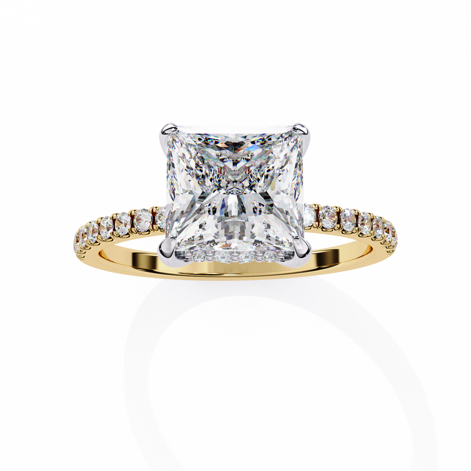 Round Brilliant Diamond Solitaire Ring in 10k–18k Gold