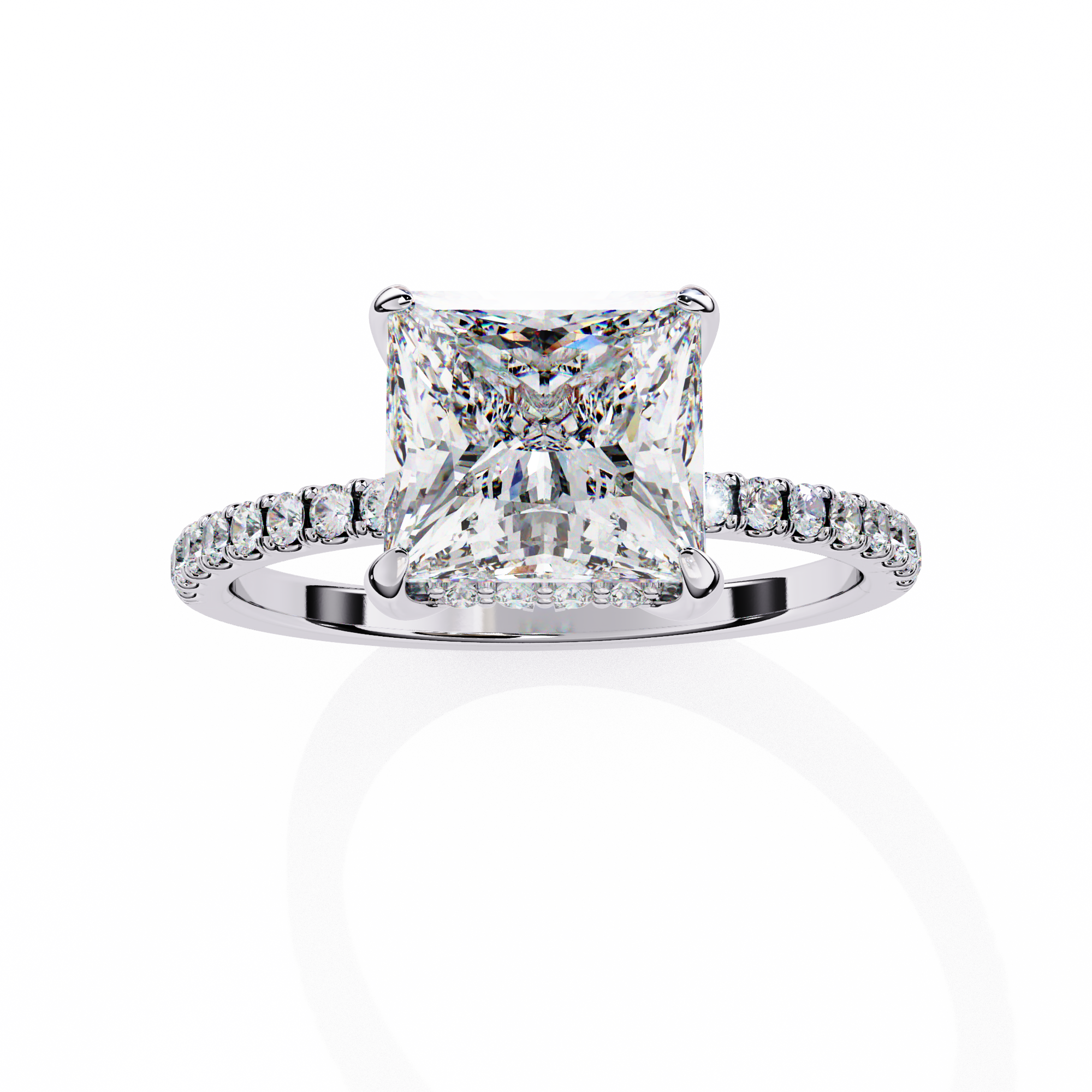 Round Brilliant Diamond Solitaire Ring in 10k–18k Gold