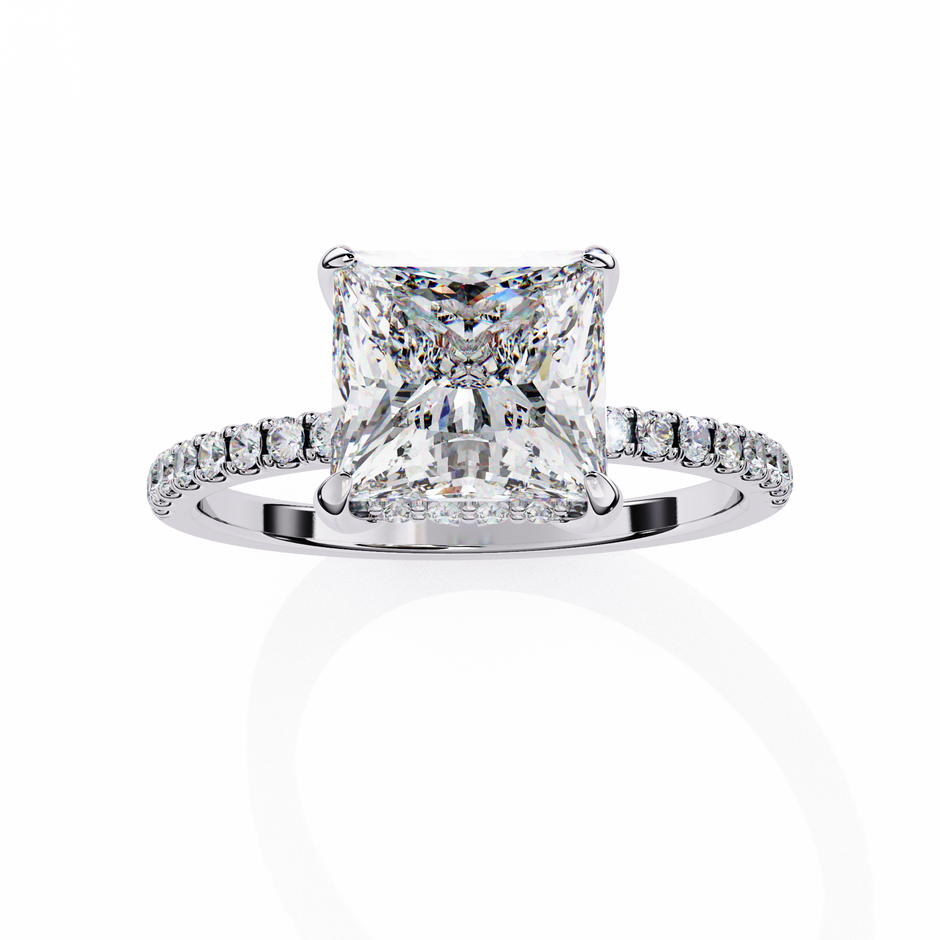 Round Brilliant Diamond Solitaire Ring in 10k–18k Gold