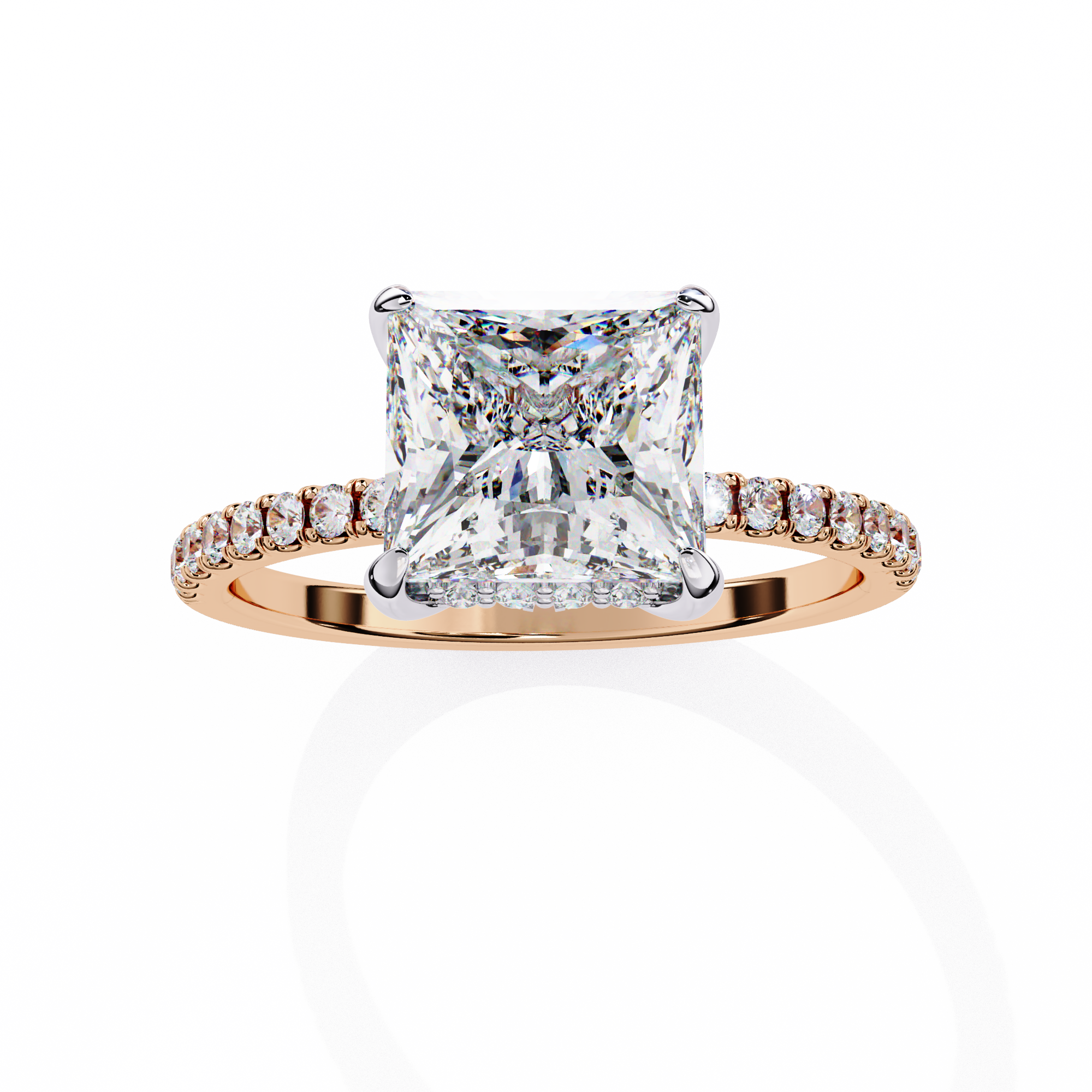 Round Brilliant Diamond Solitaire Ring in 10k–18k Gold