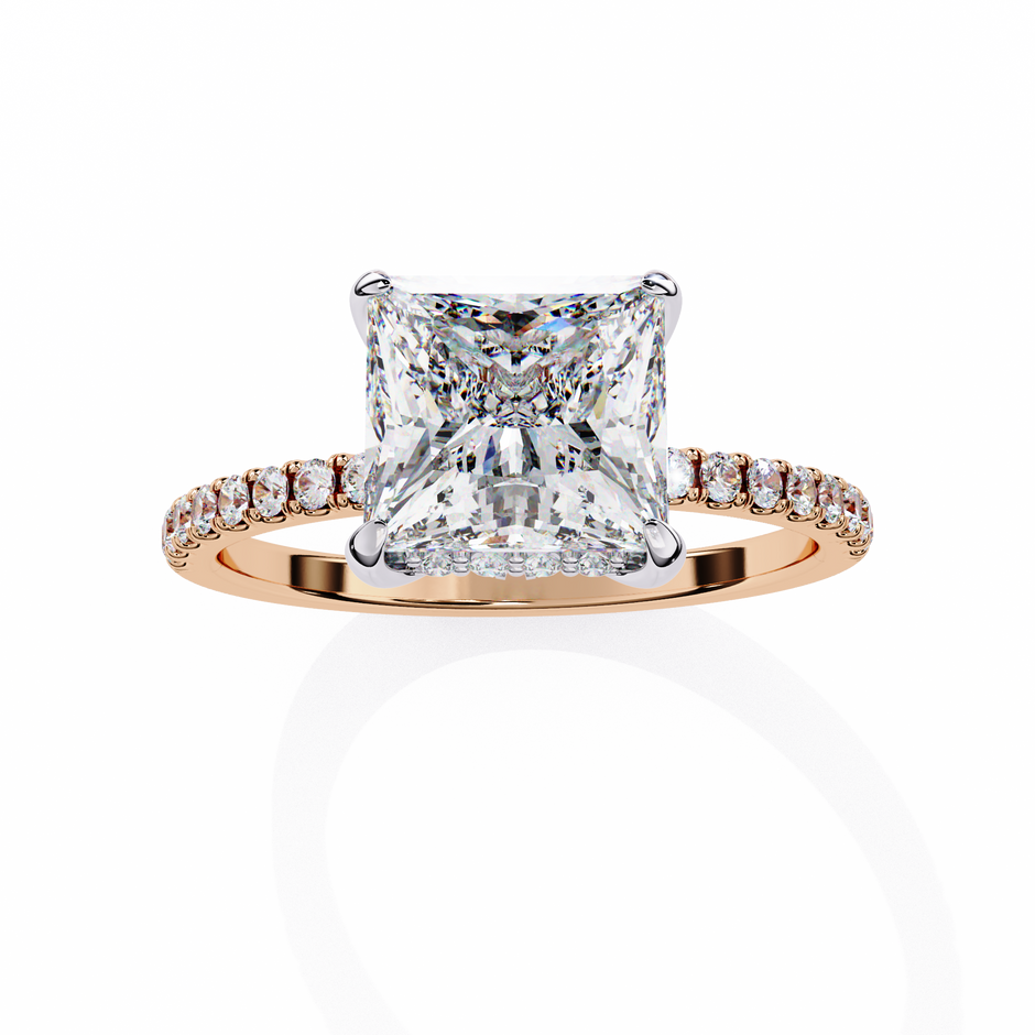Round Brilliant Diamond Solitaire Ring in 10k–18k Gold