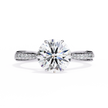 Round Brilliant Diamond Solitaire Ring in 10k–18k Gold