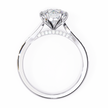 Round Brilliant Diamond Solitaire Ring in 10k–18k Gold