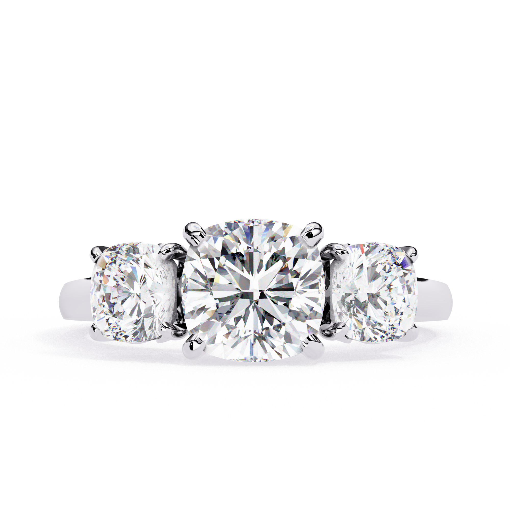 Pear-Shaped Diamond Solitaire Ring with Pavé Band — 10k–18k Gold