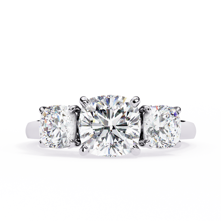 Pear-Shaped Diamond Solitaire Ring with Pavé Band — 10k–18k Gold
