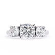 Pear-Shaped Diamond Solitaire Ring with Pavé Band — 10k–18k Gold
