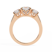 Pear-Shaped Diamond Solitaire Ring with Pavé Band — 10k–18k Gold