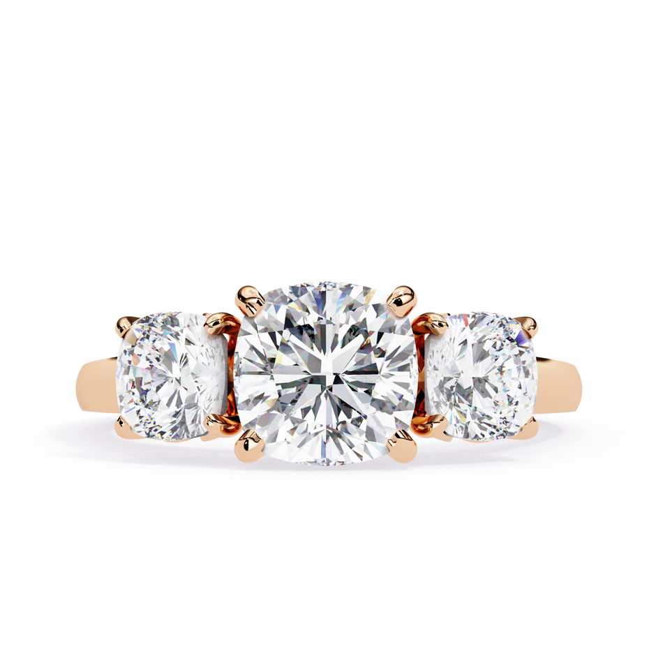 Pear-Shaped Diamond Solitaire Ring with Pavé Band — 10k–18k Gold