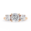 Pear-Shaped Diamond Solitaire Ring with Pavé Band — 10k–18k Gold