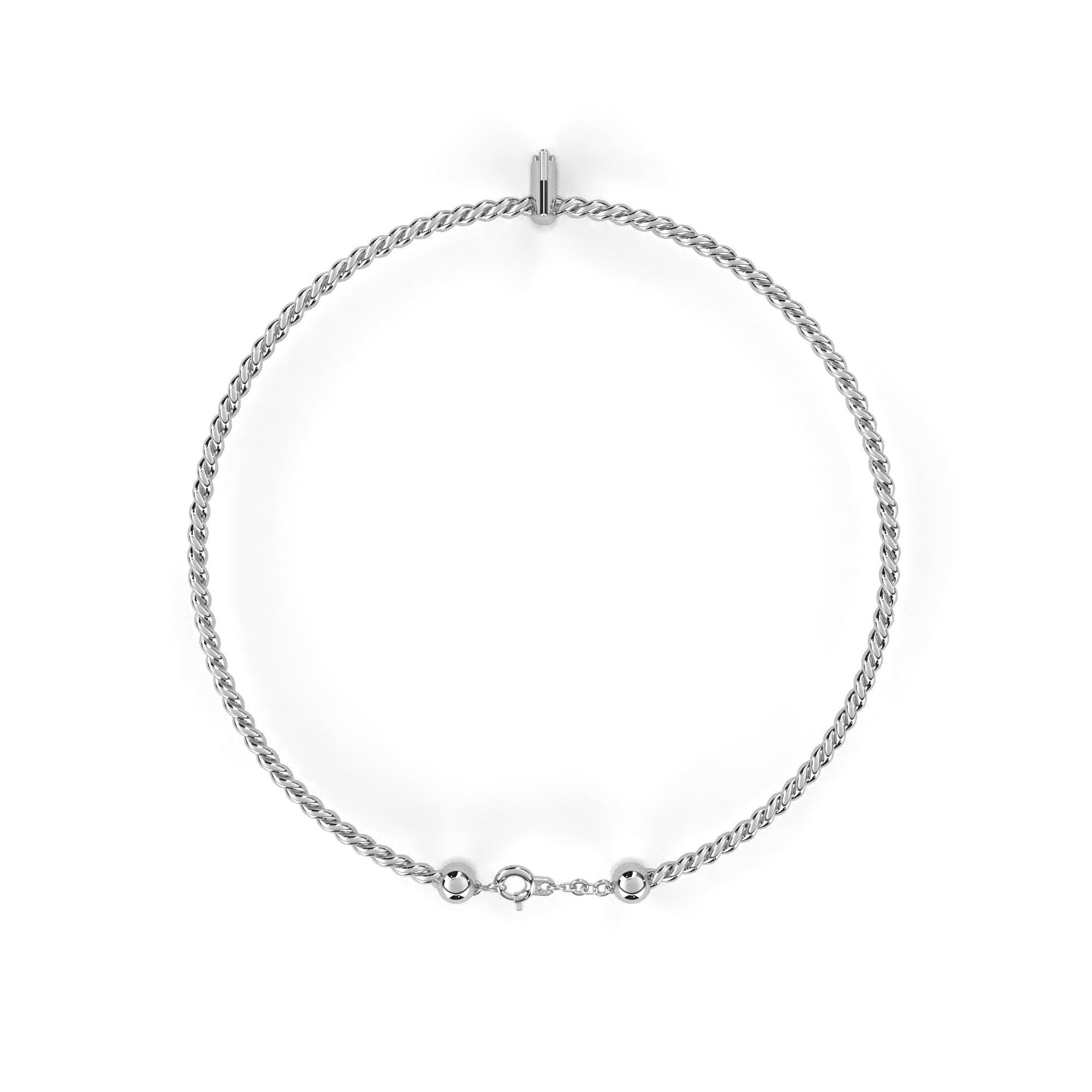 Solstice Diamond Station Bracelet in 10k–18k Gold