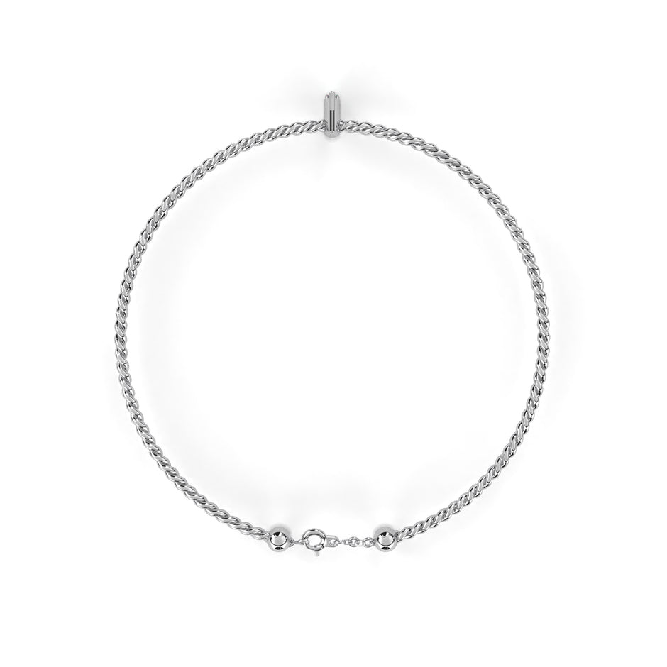 Solstice Diamond Station Bracelet in 10k–18k Gold
