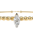 Solstice Diamond Station Bracelet in 10k–18k Gold