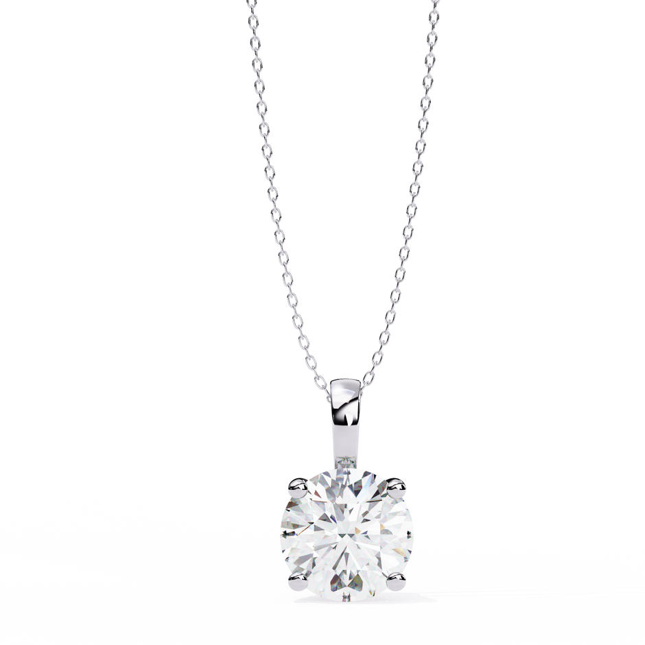 Crescent Diamond Pendant