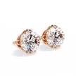 Prestige Four-Prong Diamond Stud Earrings — 10k–18k Gold