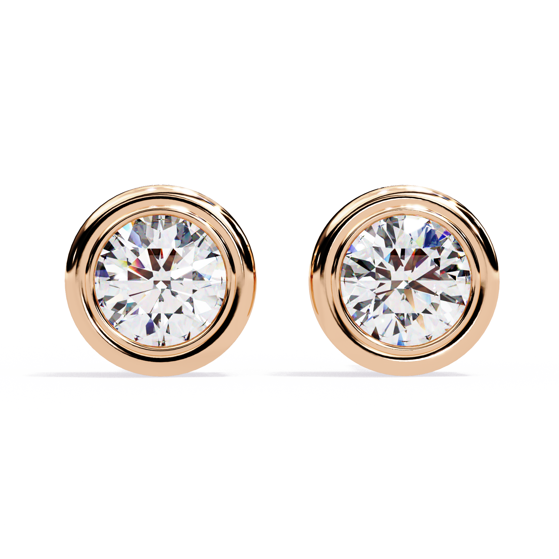 Imperial Grande Diamond Stud Earrings — 10k–18k Gold