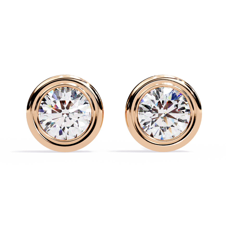 Imperial Grande Diamond Stud Earrings — 10k–18k Gold