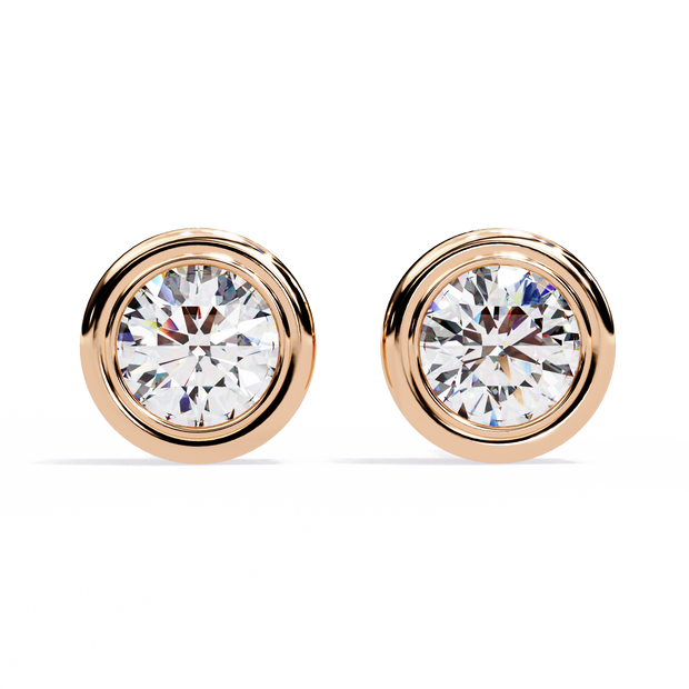 Imperial Grande Diamond Stud Earrings — 10k–18k Gold