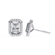 Panthère Princess-Cut Diamond Stud Earrings — 10k–18k Gold