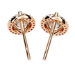 Pétale Pavé Flower Diamond Stud Earrings — 10k–18k Gold