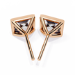 Lumière Ombré Pavé Diamond Stud Earrings — 10k–18k Gold
