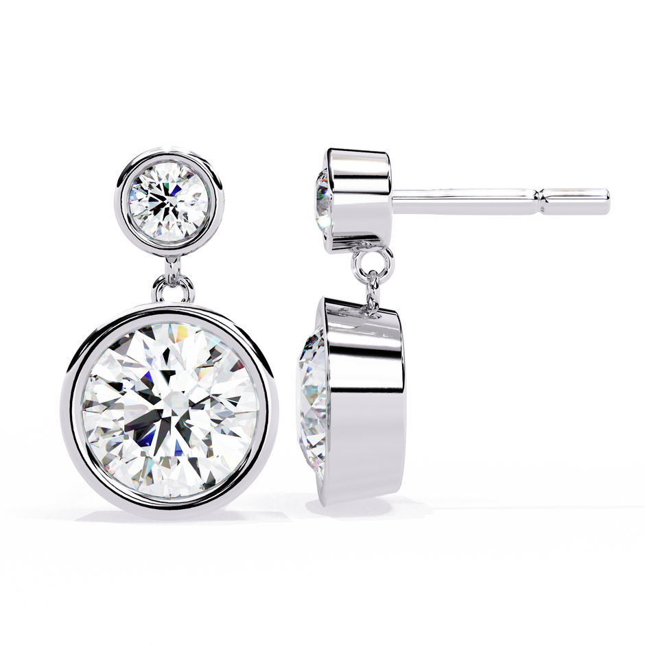 Éblouissant Statement Diamond Stud Earrings — 10k–18k Gold