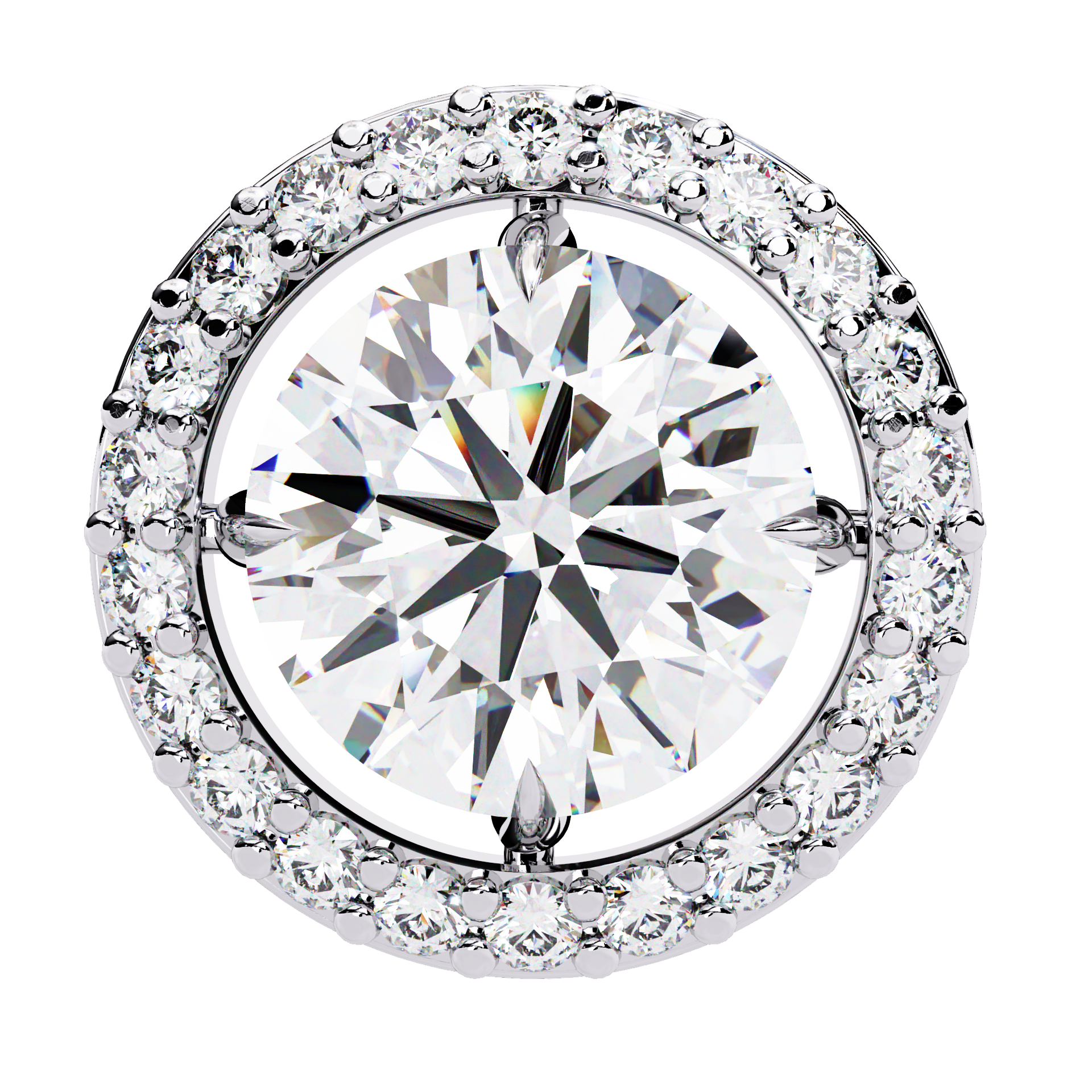 Atelier Micro-Pavé Diamond Stud Earrings — 10k–18k Gold
