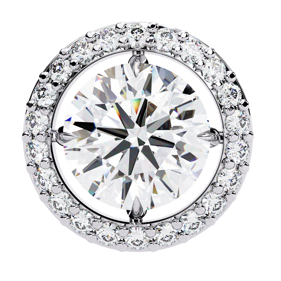 Atelier Micro-Pavé Diamond Stud Earrings — 10k–18k Gold