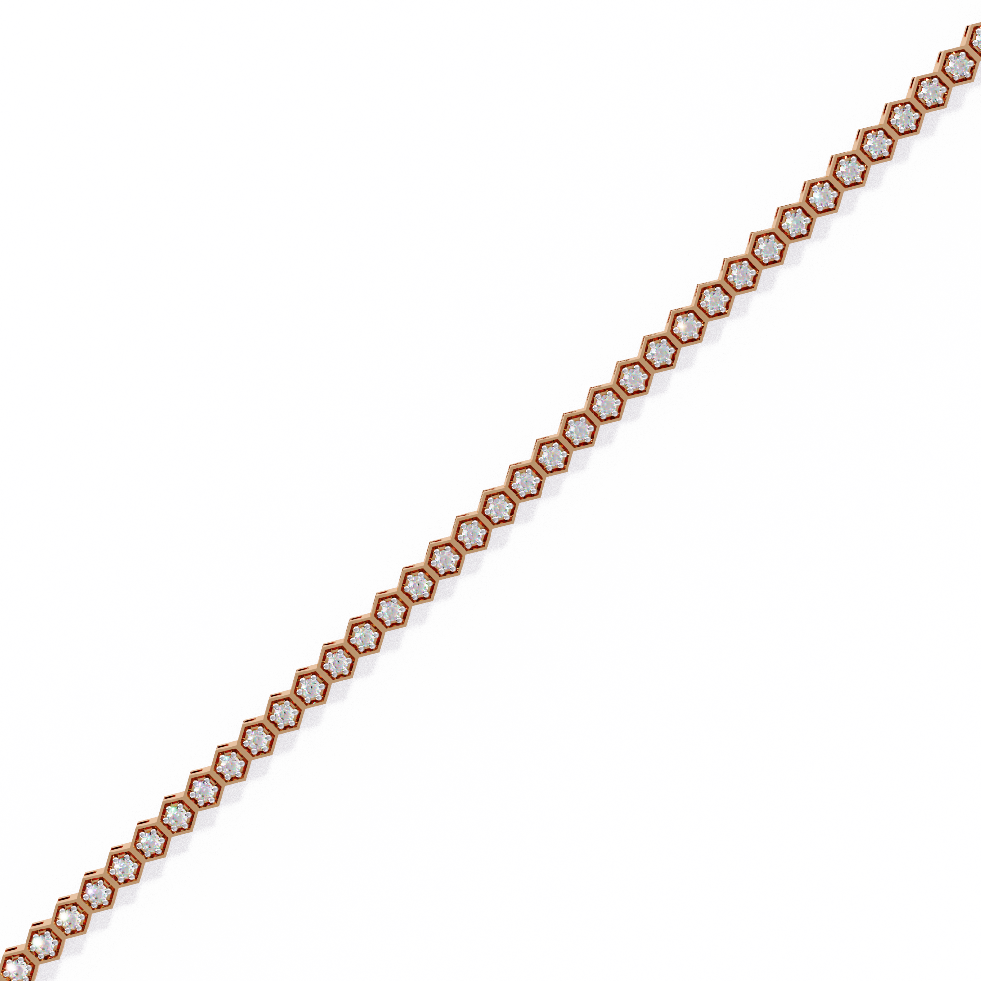 Impérial Diamond Line Bracelet in 10k–18k Gold