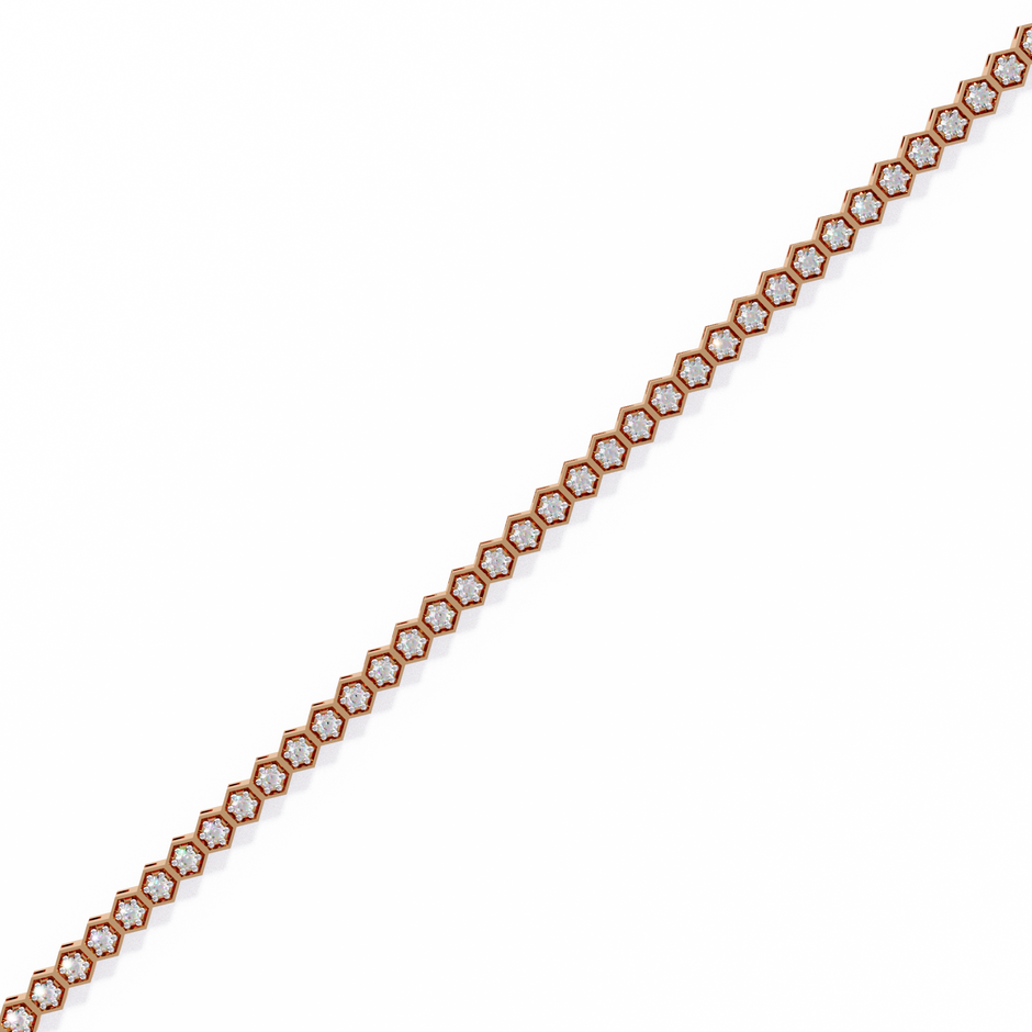 Impérial Diamond Line Bracelet in 10k–18k Gold