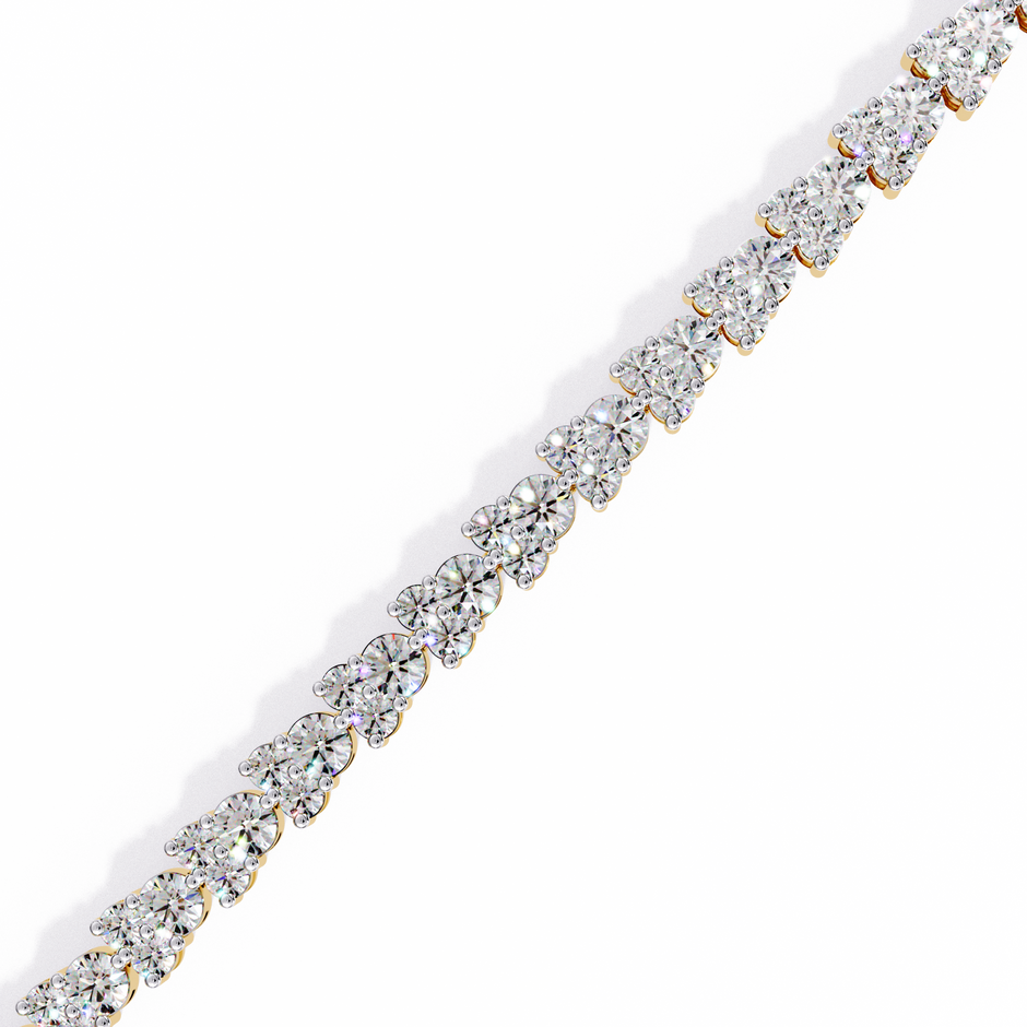 Lumière Flexible Diamond Bracelet in 10k–18k Gold