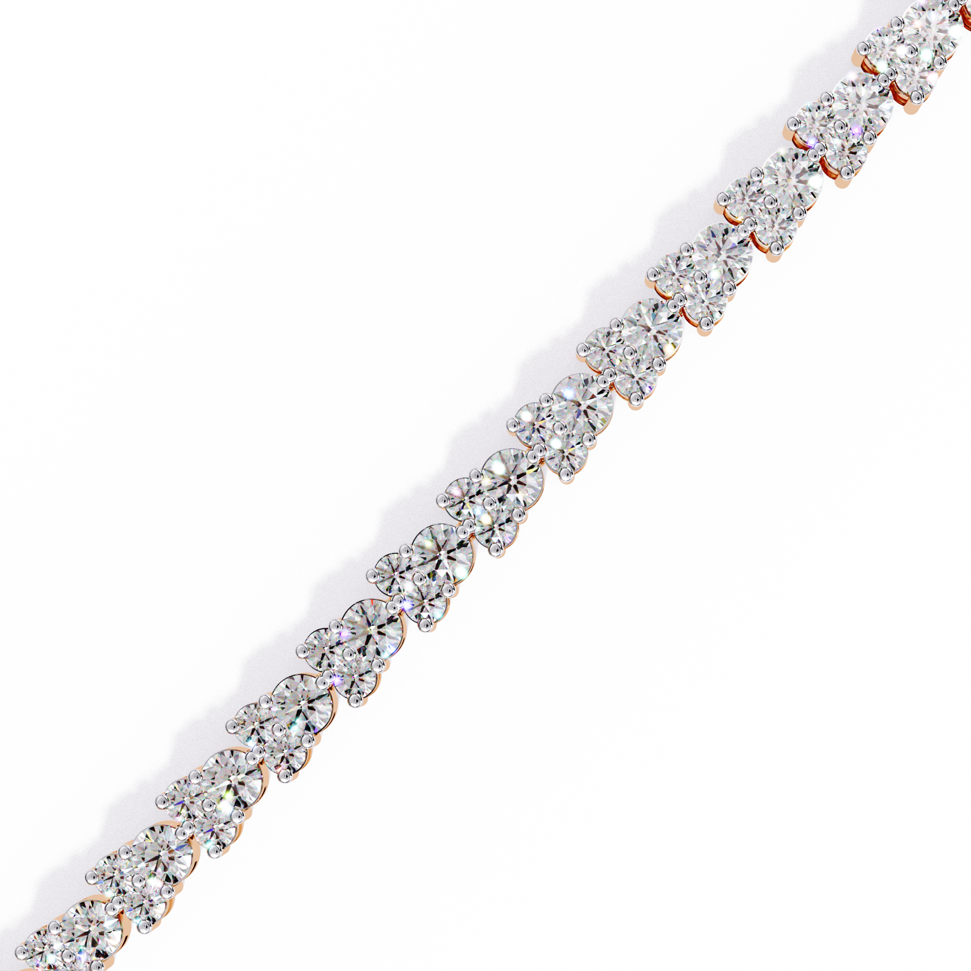 Lumière Flexible Diamond Bracelet in 10k–18k Gold