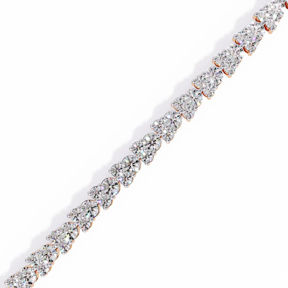 Lumière Flexible Diamond Bracelet in 10k–18k Gold