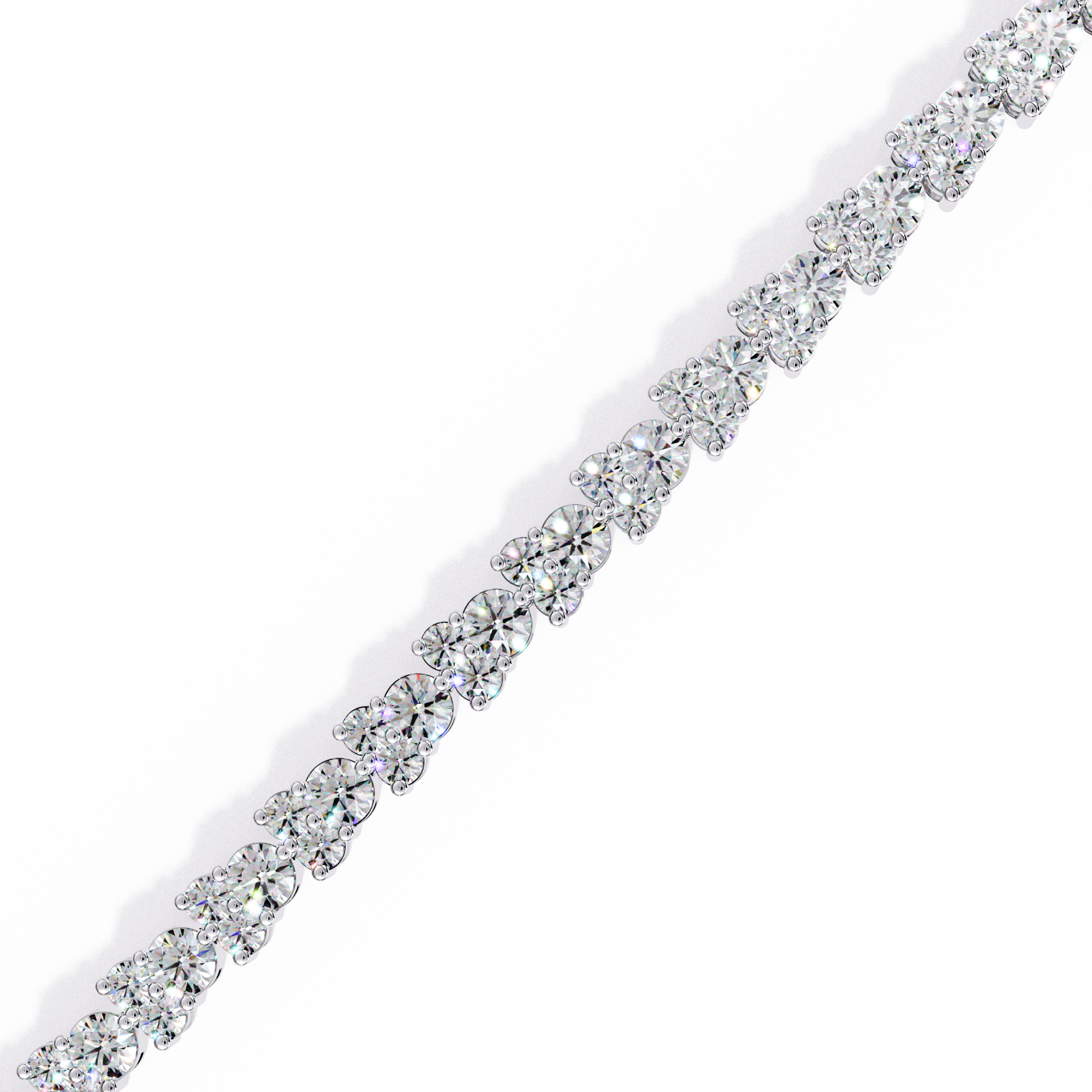 Lumière Flexible Diamond Bracelet in 10k–18k Gold