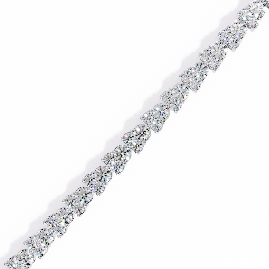 Lumière Flexible Diamond Bracelet in 10k–18k Gold