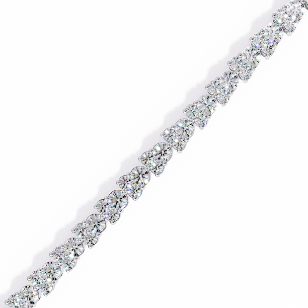 Lumière Flexible Diamond Bracelet in 10k–18k Gold