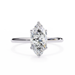 Pear-Shaped Diamond Solitaire Ring in 10k–18k Gold