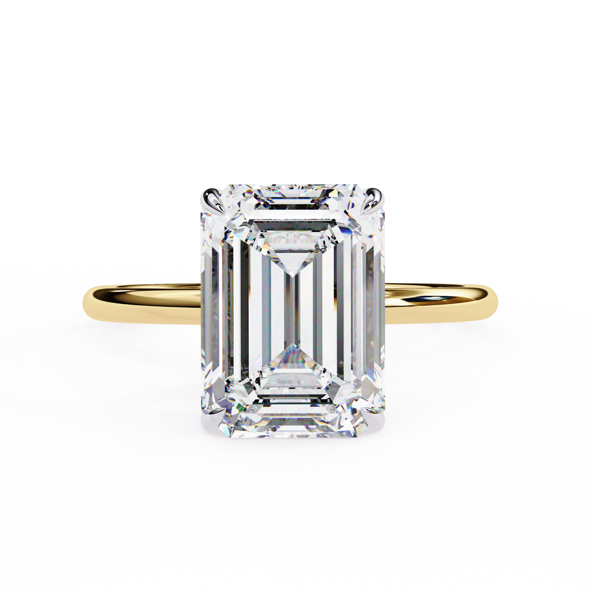 Round Brilliant Diamond Solitaire Ring in 10k–18k Gold