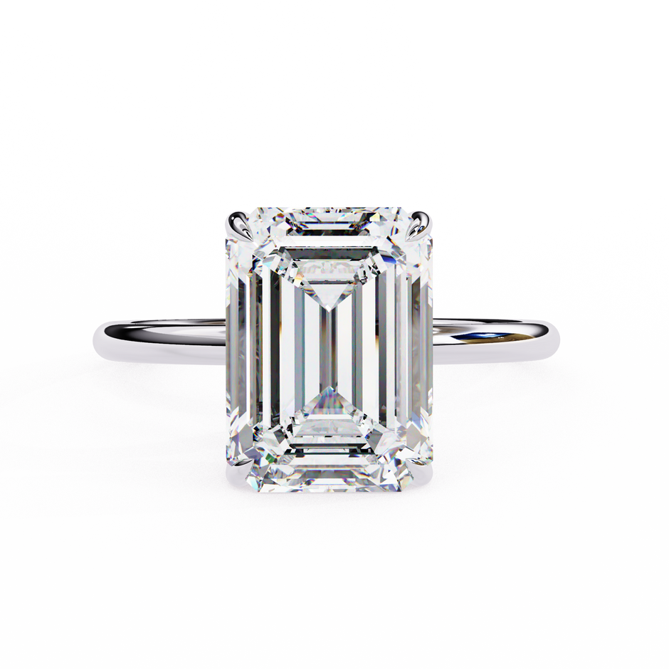 Round Brilliant Diamond Solitaire Ring in 10k–18k Gold
