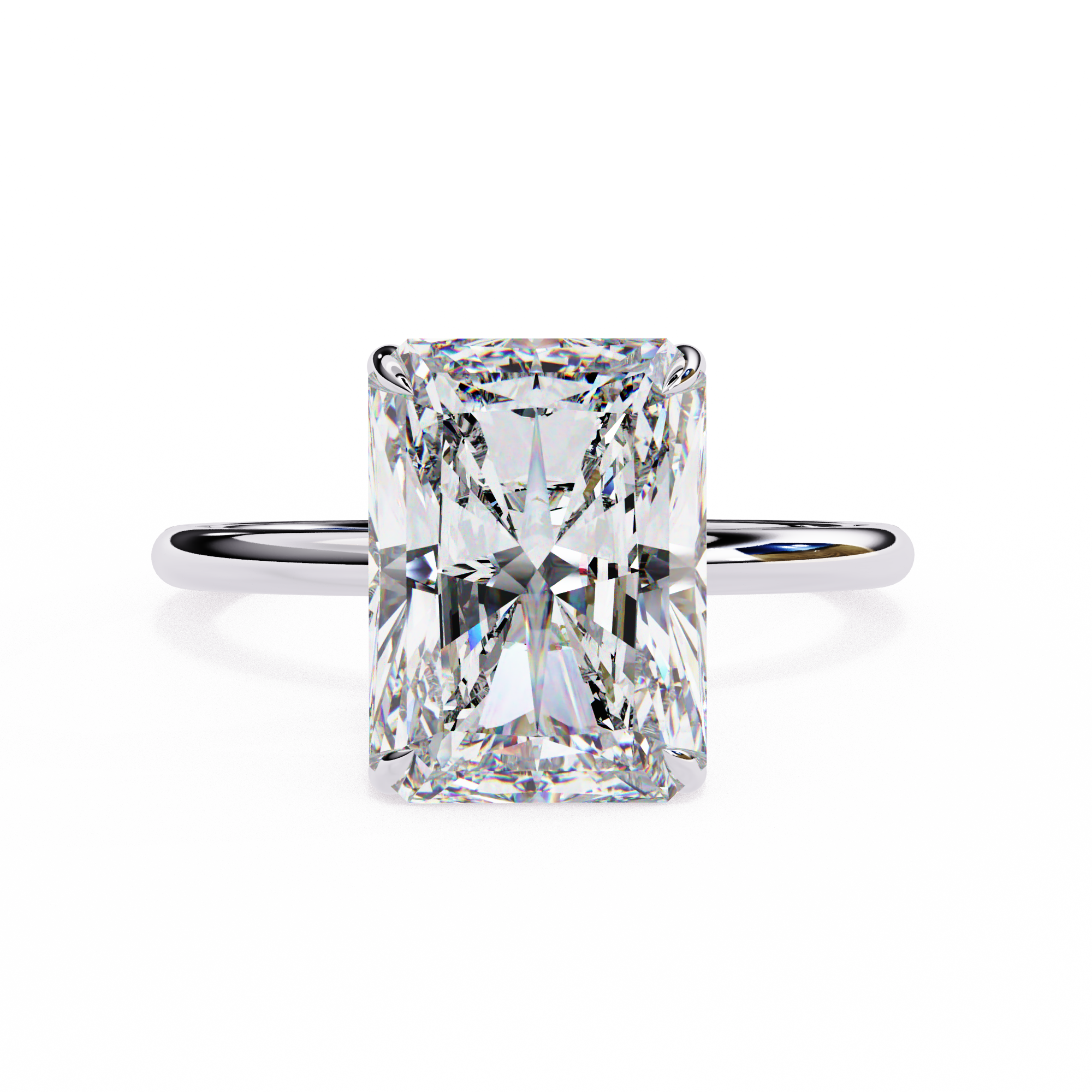 Round Brilliant Diamond Solitaire Ring in 10k–18k Gold
