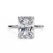 Cushion-Cut Diamond Solitaire Ring in 10k–18k Gold