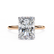 Cushion-Cut Diamond Solitaire Ring in 10k–18k Gold