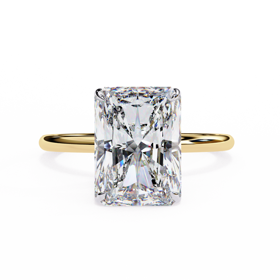 Round Brilliant Diamond Solitaire Ring in 10k–18k Gold