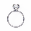 Cushion-Cut Diamond Solitaire Ring in 10k–18k Gold