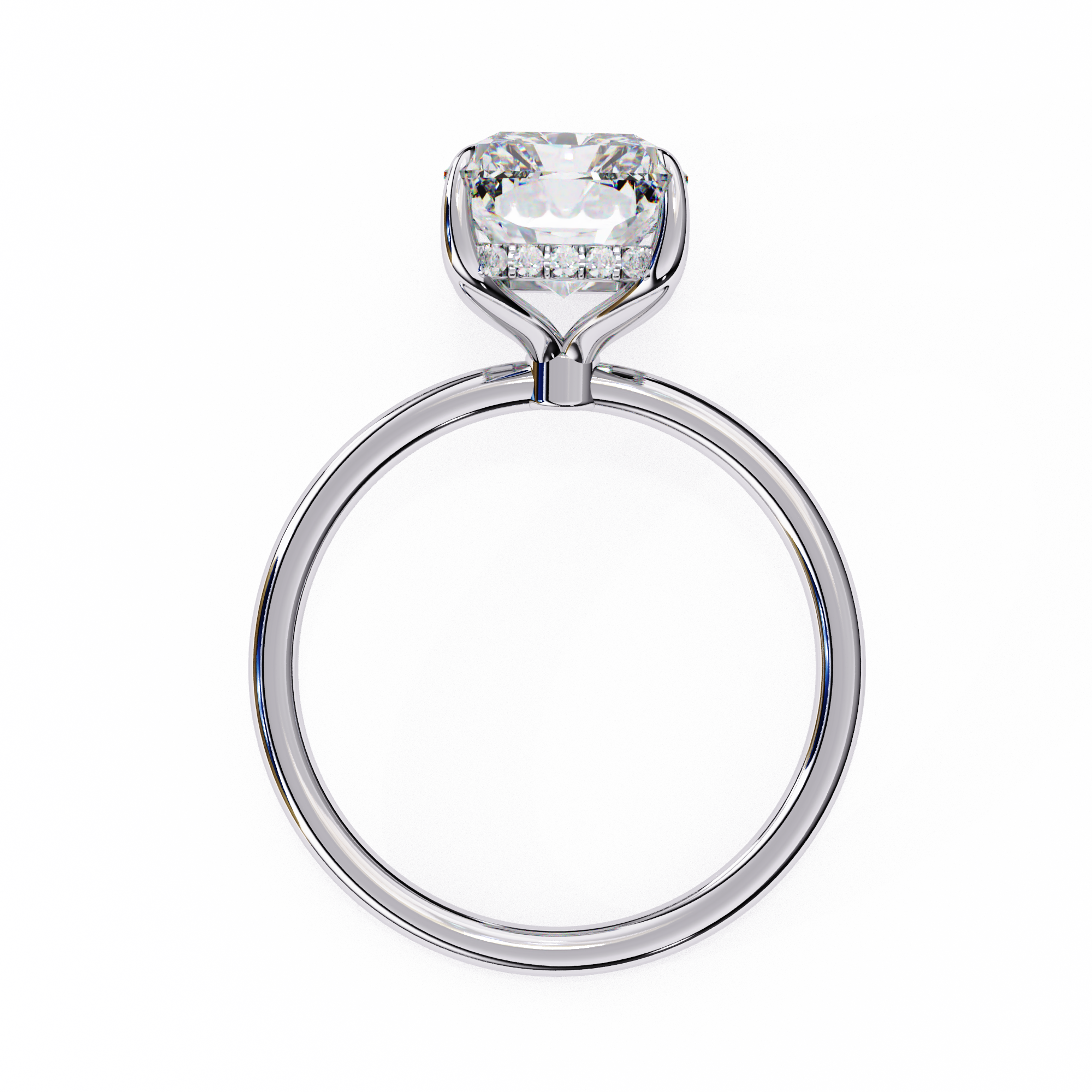 Round Brilliant Diamond Solitaire Ring in 10k–18k Gold