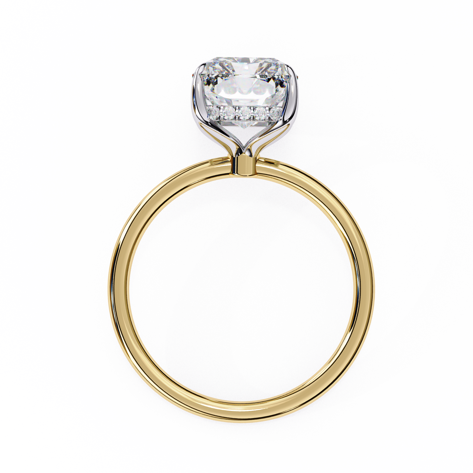 Round Brilliant Diamond Solitaire Ring in 10k–18k Gold