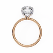 Cushion-Cut Diamond Solitaire Ring in 10k–18k Gold